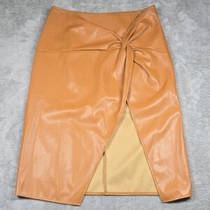Elegant Tan Mini Skirt